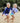 Navy Rainbow Rash Top with UPF 50+ sun protection boy beach