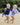 Navy Rainbow Rash Top with UPF 50+ sun protection boy beach