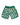 Electric Zebra Emerald Swim Shorts with UPF 50+ sun protection flatlay