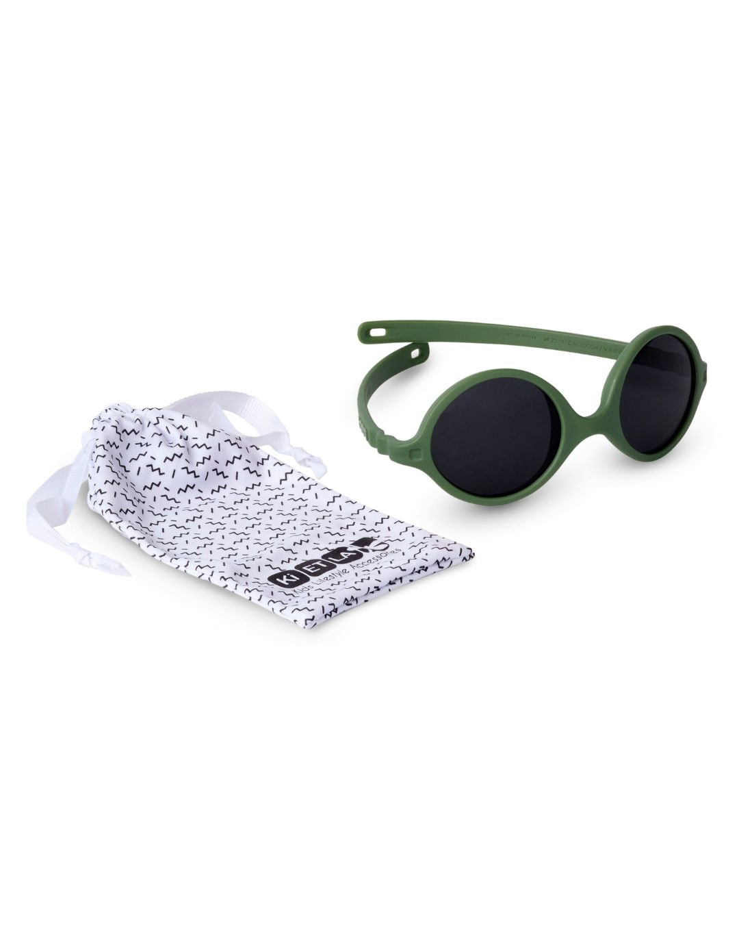 Sunglasses Diabola Khaki with UV Protection packaging
