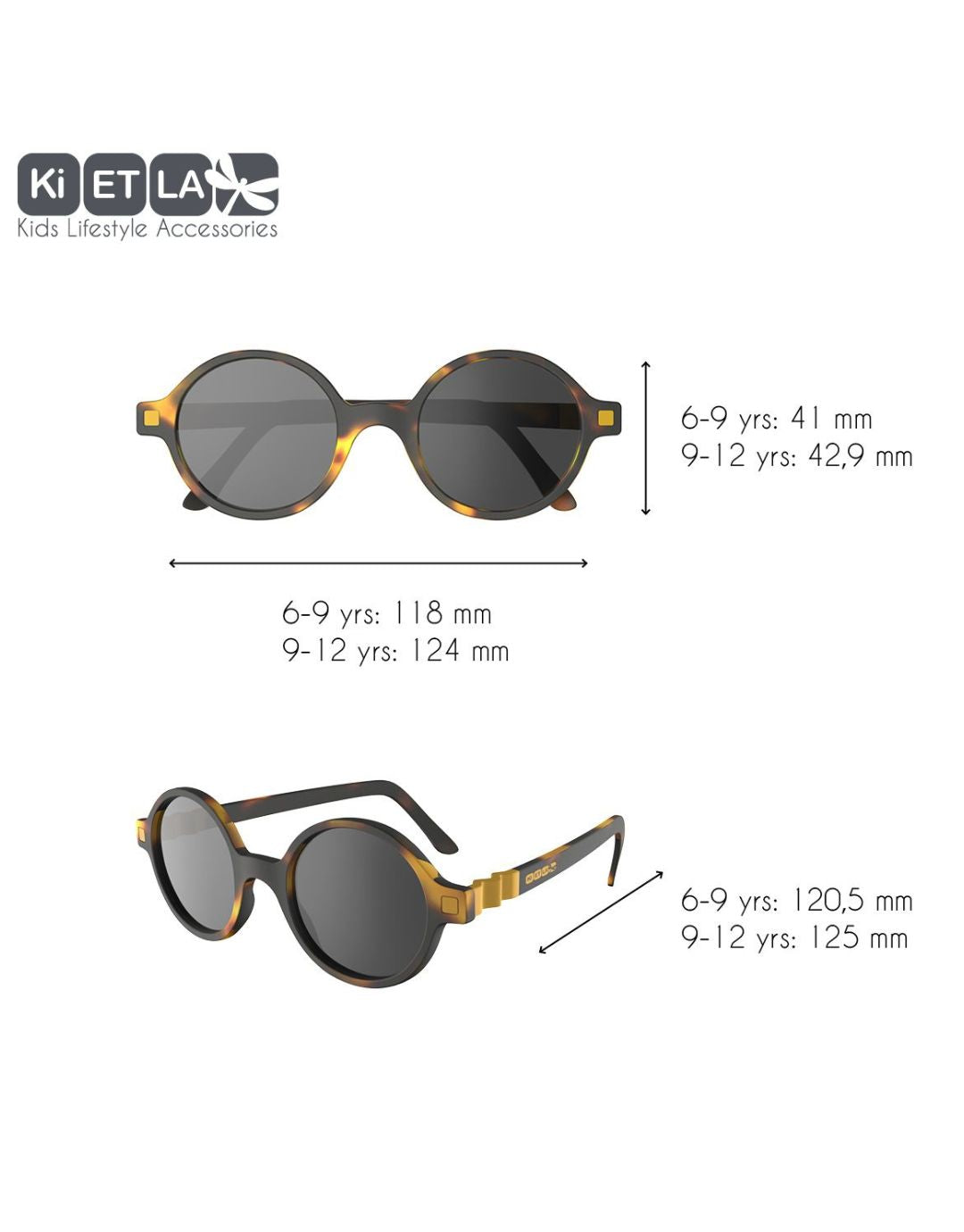 Sunglasses Rozz Brown with UV Protection size