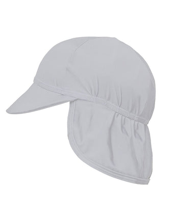 White Flap Hat with UPF 50+ sun protection side