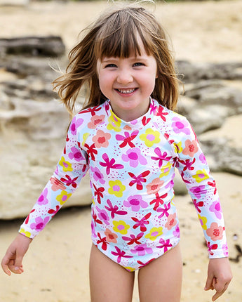 Seaflower Swimsuit with UPF 50+ sun protection girl