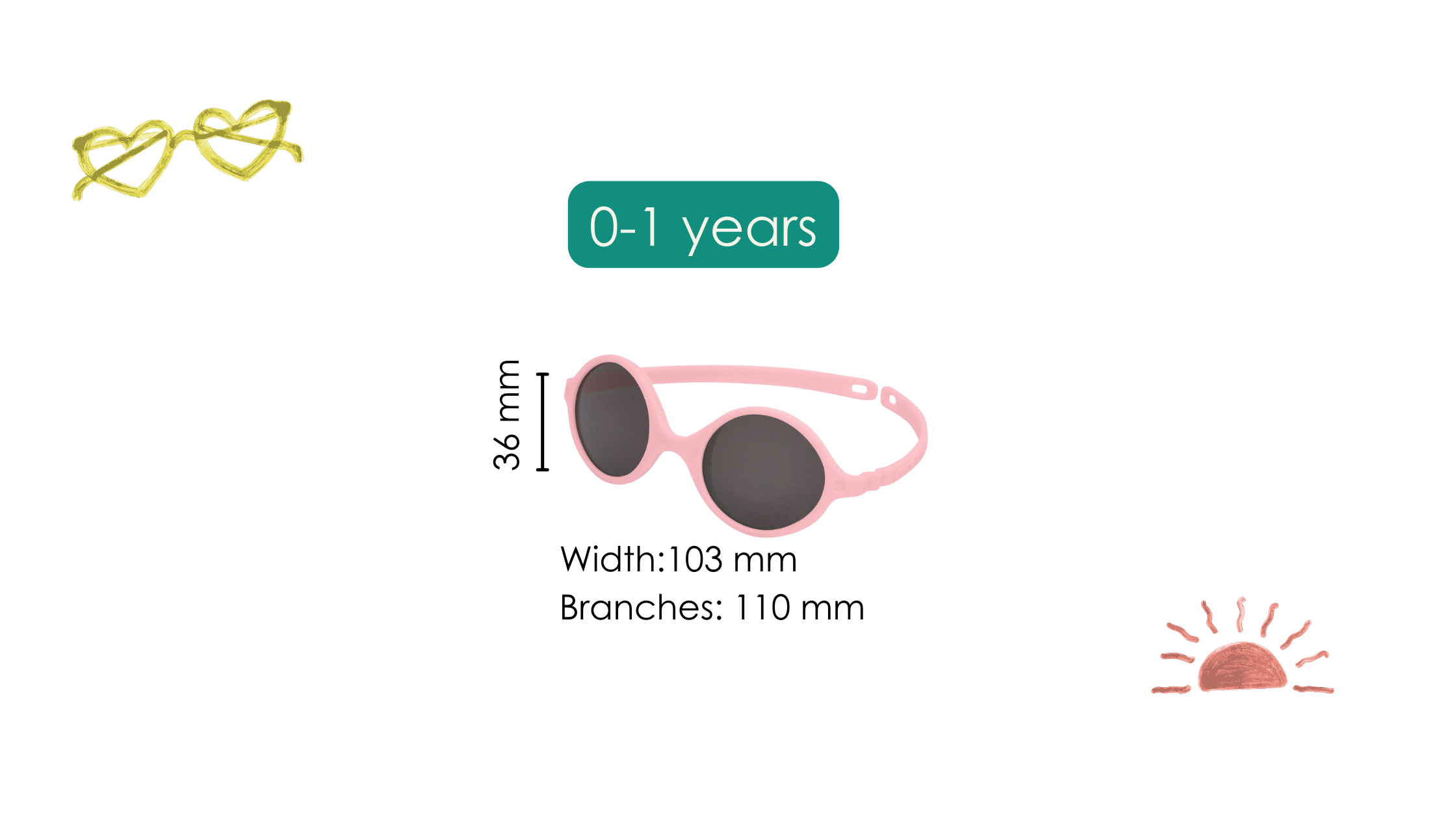 Sunglasses Diabola Aqua with UV Protection size