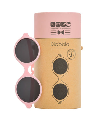 Sunglasses Diabola Blush Pink with UV Protection box